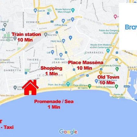 Апартаменты Comte De Luxury 4 Pers Parking Wifi Ac *