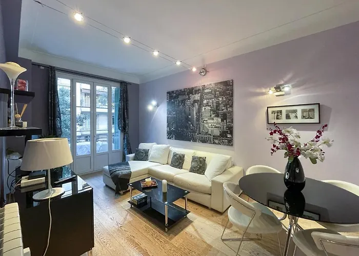Appartement Comte De Luxury 4 Pers Parking Wifi Ac Nice